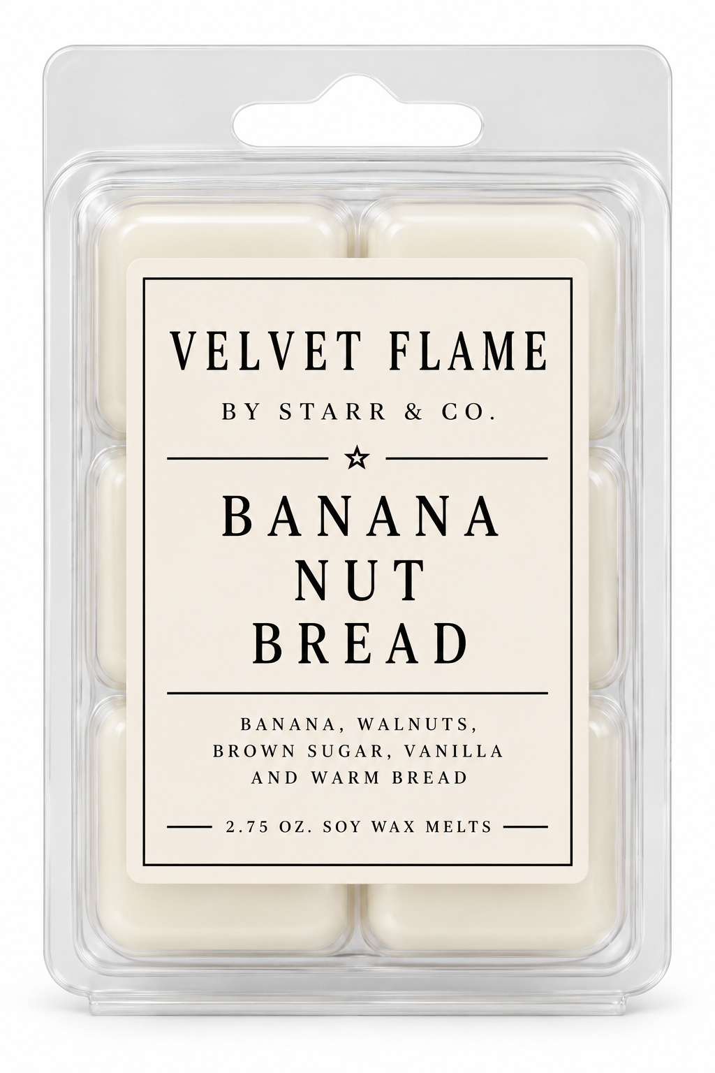 Velvet Flame Banana Nut Bread wax melt product image