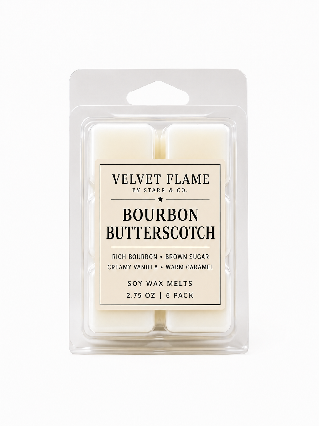 Velvet Flame Bourbon Butterscotch wax melt product image