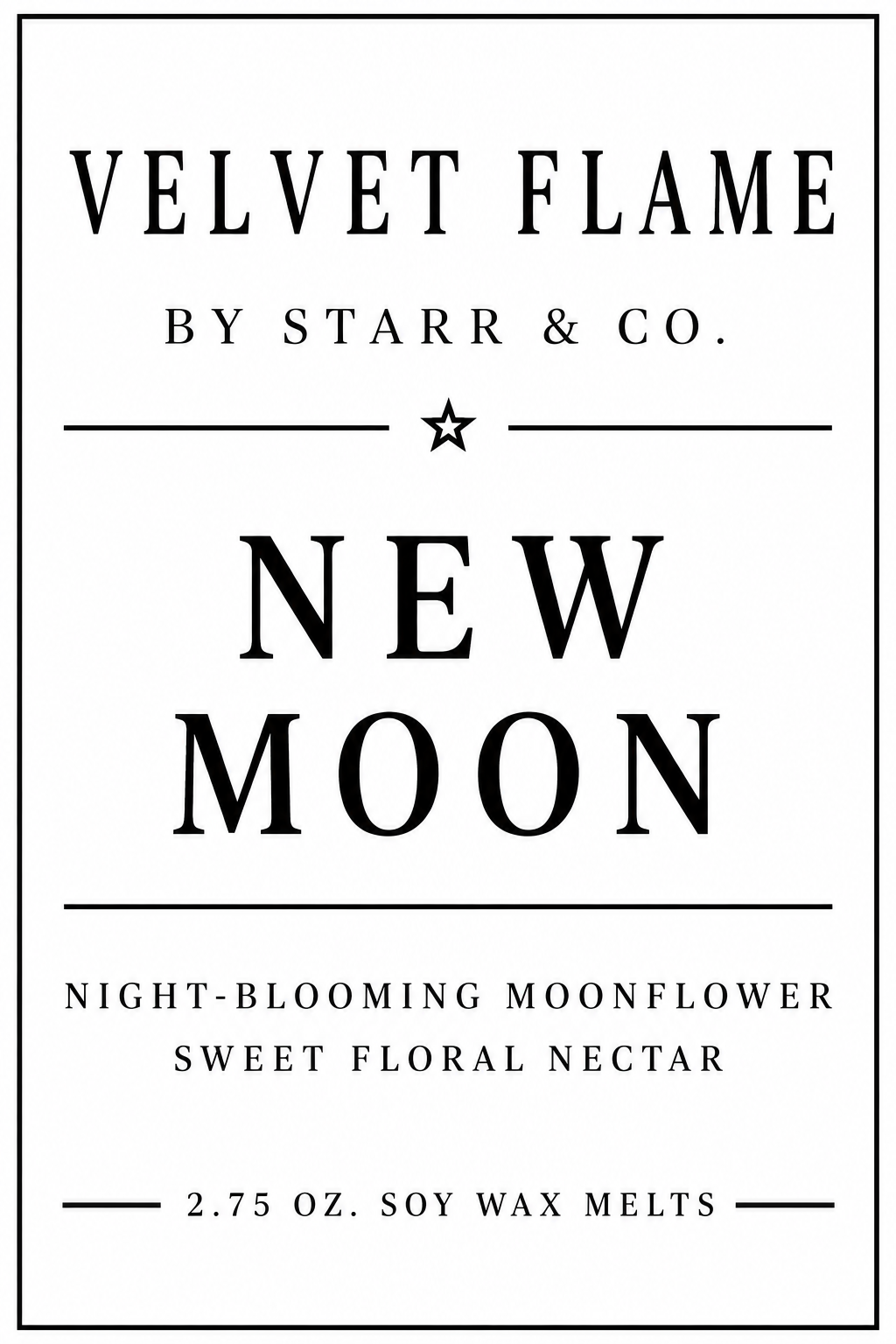 Velvet Flame New Moon wax melt product image