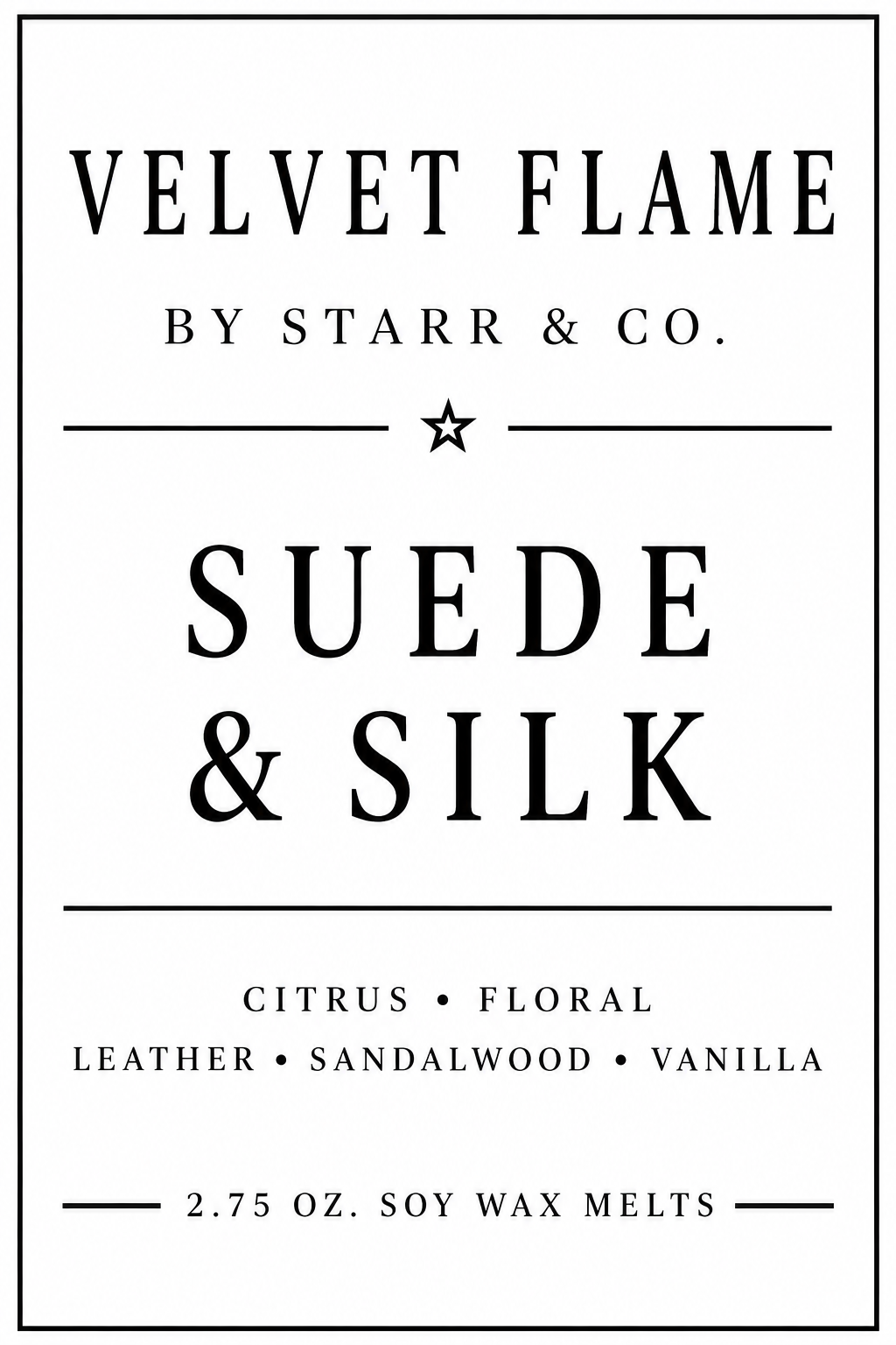 Velvet Flame Suede & Silk wax melt product image